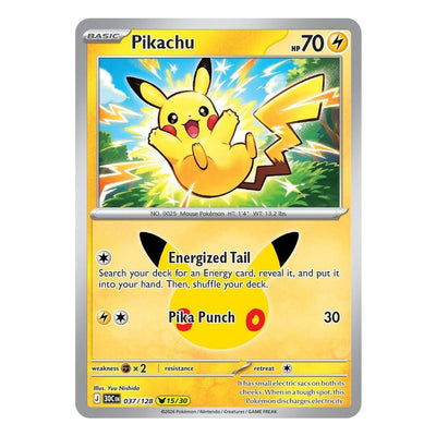 Pokémon TCG: Pikachu 037/128 15/30 (30th Celebration) — NM