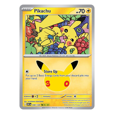 Pokémon TCG: Pikachu 048/128 26/30 (30th Celebration) — NM