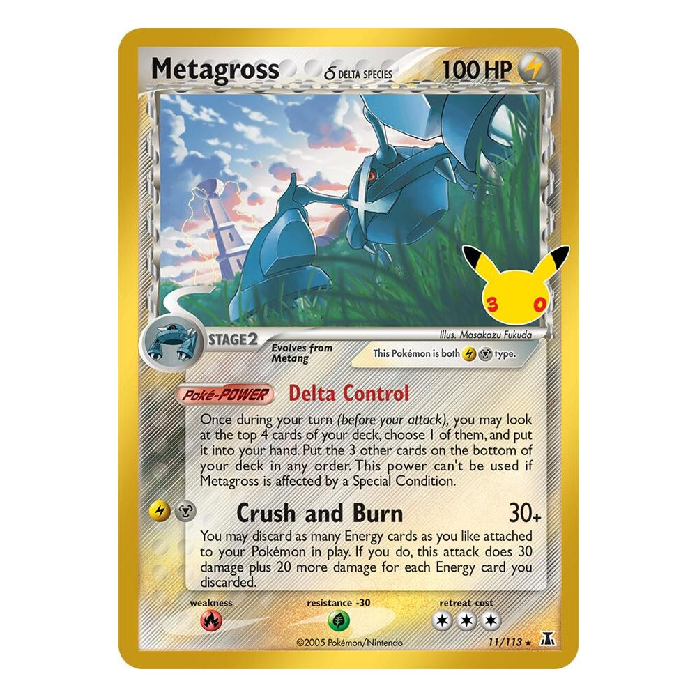 Pokémon TCG: Metagross δ 11/113 Classic Collection (30th Celebration) — NM