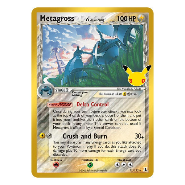 Pokémon TCG: Metagross δ 11/113 Classic Collection (30th Celebration) — NM