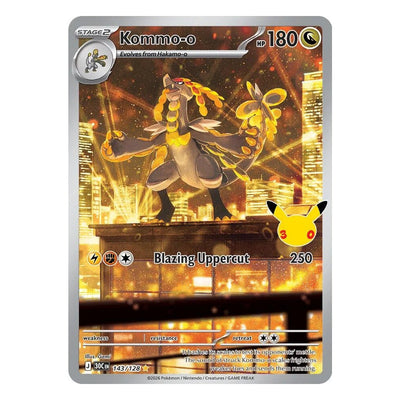 Pokémon TCG: Kommo-o 143/128 Illustration Rare (30th Celebration) – NM