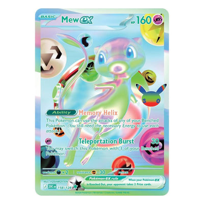 Pokémon TCG: Mew ex 158/128 Futuristic Rare (30th Celebration) – NM