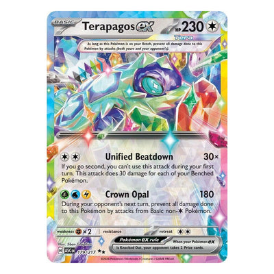 Pokémon TCG: Terapagos ex 179/217 Double Rare (Ascended Heroes) – NM