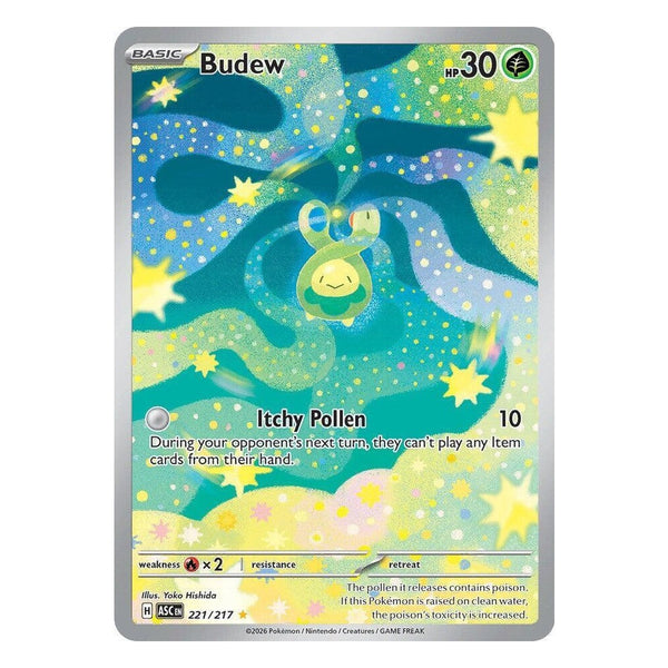 Pokémon TCG: Budew 221/217 Illustration Rare (Ascended Heroes) – NM