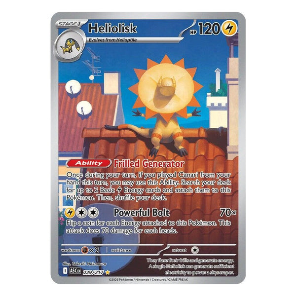 Pokémon TCG: Heliolisk 229/217 Illustration Rare (Ascended Heroes) – NM