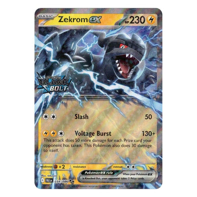 Pokémon TCG: Zekrom ex 034/086 Promo (Black Bolt Stamped Promo) – NM