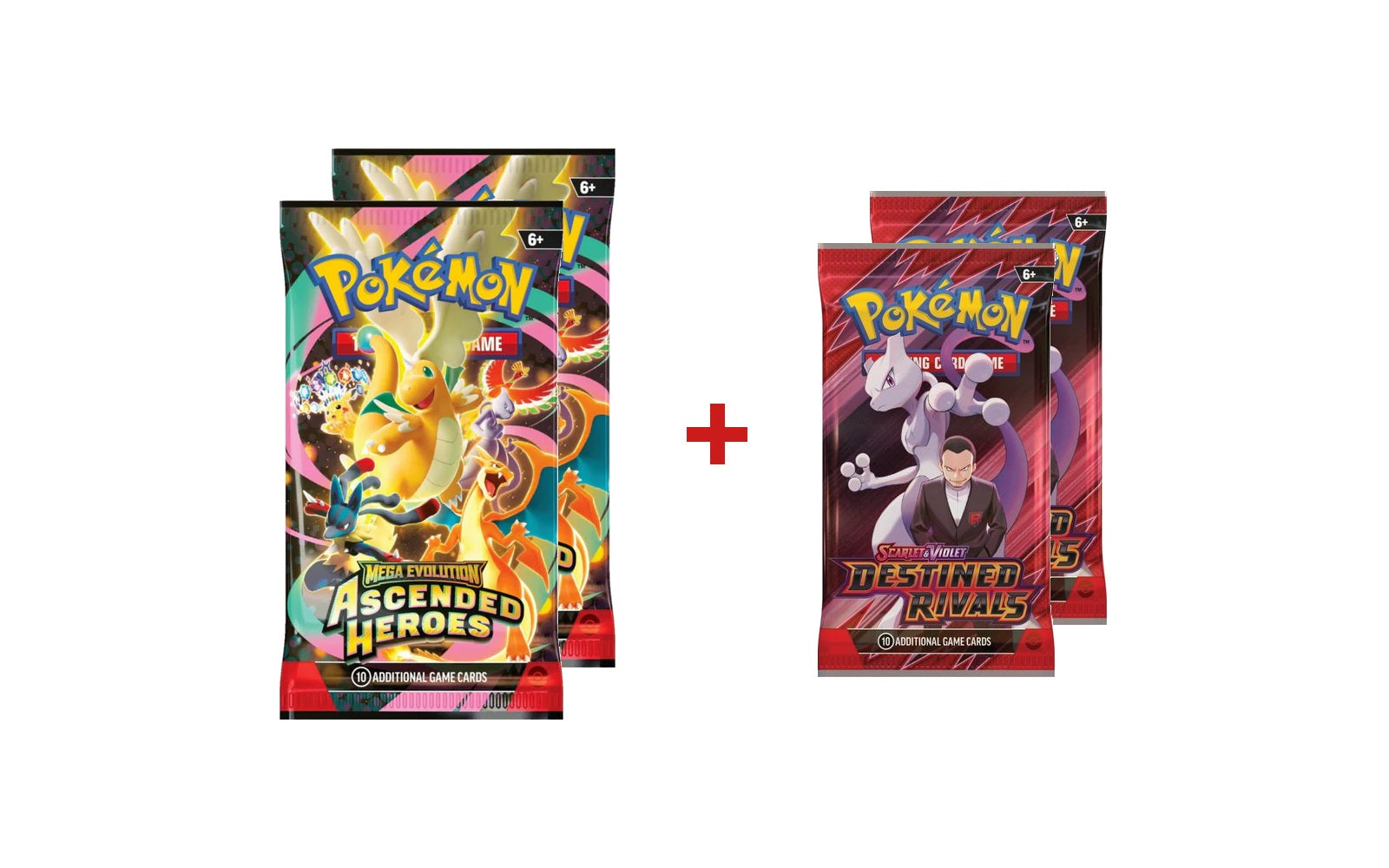 Pokémon TCG: Ascended Heroes + Destined Rivals Booster Pack 4-Pack