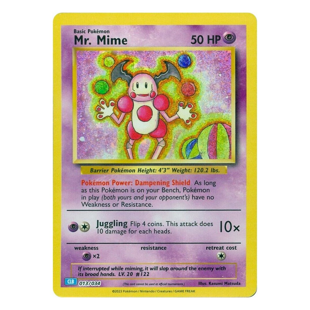 Pokémon TCG: Mr. Mime 013/034 Classic Collection (Trading Card Game Classic) – NM