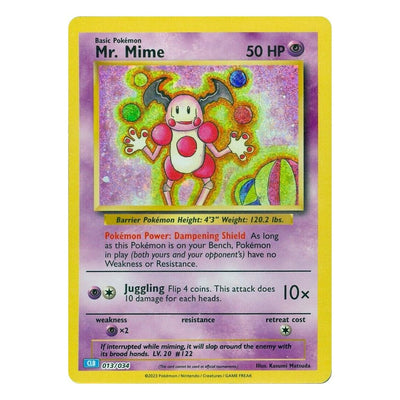 Pokémon TCG: Mr. Mime 013/034 Classic Collection (Trading Card Game Classic) – NM
