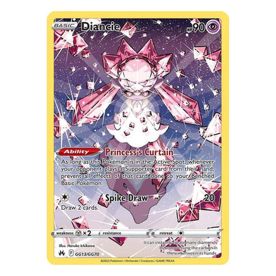 Pokémon TCG: Diancie GG13/GG70 Ultra Rare (Crown Zenith Galarian Gallery) – NM