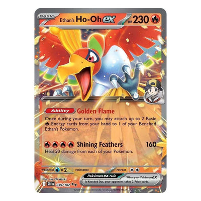 Pokémon TCG: Ethan's Ho-Oh ex 039/182 Double Rare (Destined Rivals) – NM