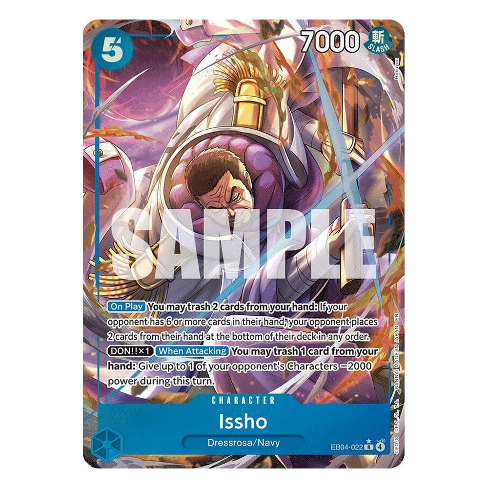 One Piece Card Game: Issho EB04-022 Rare Alternate Art (The Azure Sea's Seven) – NM