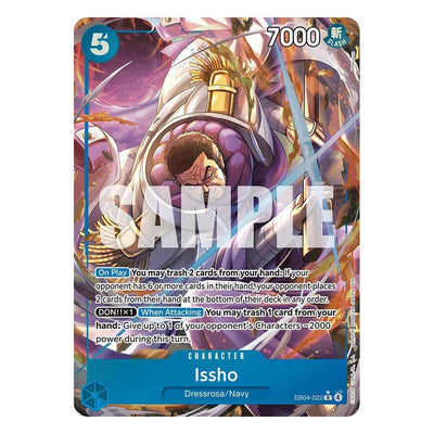 One Piece Card Game: Issho EB04-022 Rare Alternate Art (The Azure Sea's Seven) – NM
