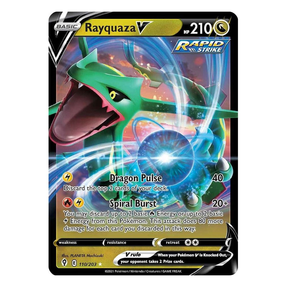 Pokémon TCG: Rayquaza V 110/203 Ultra Rare (Evolving Skies) – NM
