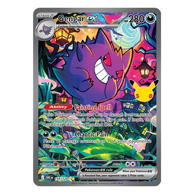 Pokémon TCG: Gengar ex 154/128 Special Illustration Rare (30th Celebration) — NM