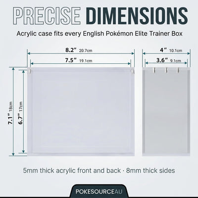 Pokémon Elite Trainer Box Acrylic Display Case