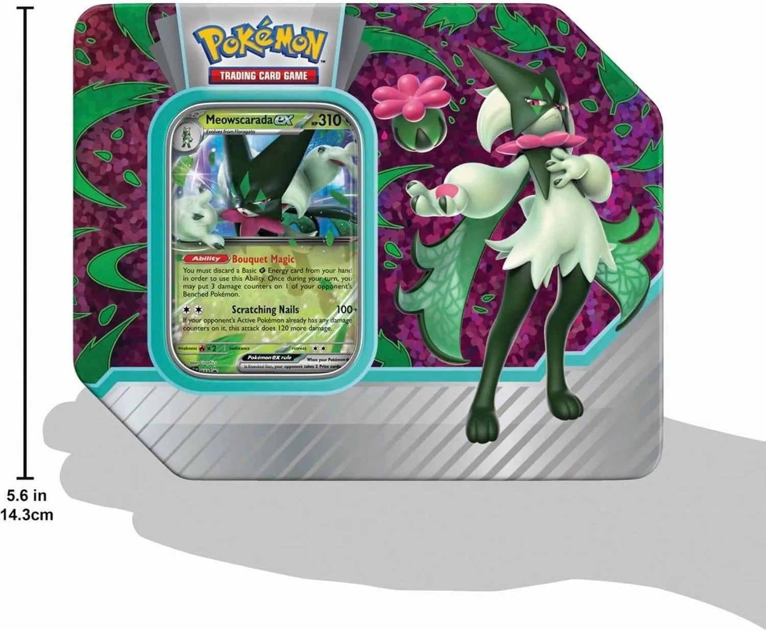 Pokemon TCG: Paldea Partners Meowscarada EX Tin