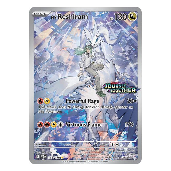 Pokémon TCG: N's Reshiram 167/159 Promo (Journey Together Stamped Promo) – NM
