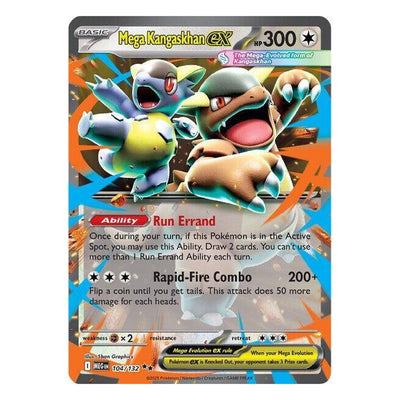 Pokémon TCG: Mega Kangaskhan ex 104/132 Double Rare (Mega Evolution) – NM