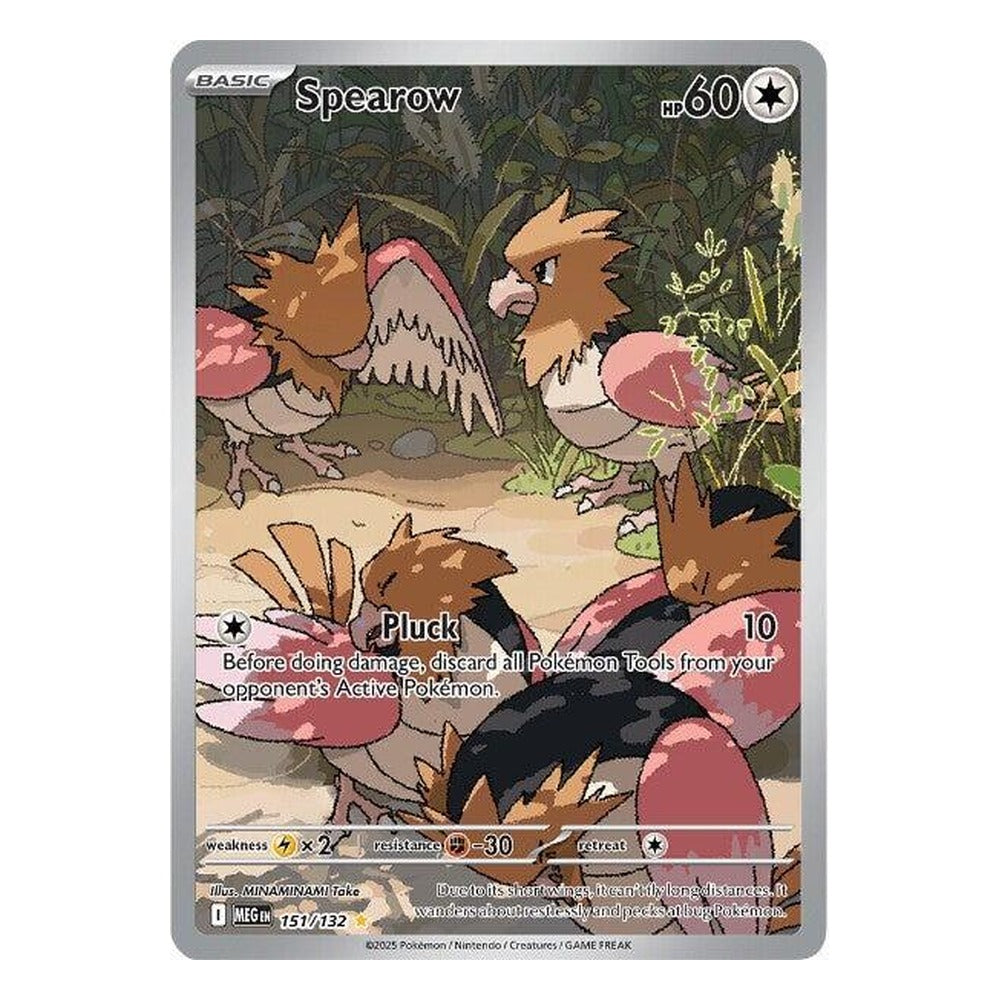 Pokémon TCG: Spearow 151/132 Illustration Rare (Mega Evolution) – NM