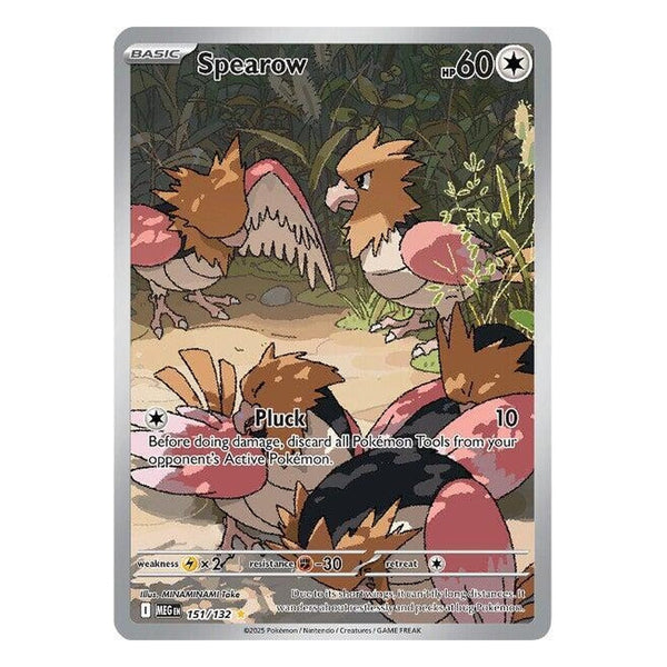 Pokémon TCG: Spearow 151/132 Illustration Rare (Mega Evolution) – NM