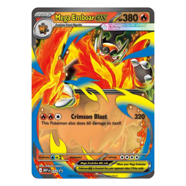 Pokémon TCG: Mega Emboar ex 035 Promo (Mega Evolution Black Star Promos) – NM