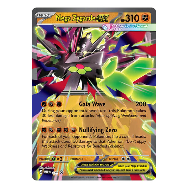 Pokémon TCG: Mega Zygarde ex 071 Promo (Mega Evolution Black Star Promos) – NM