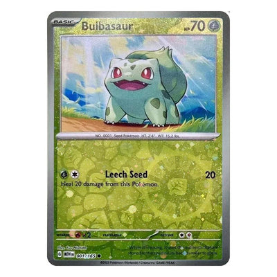 Pokémon TCG: Bulbasaur 001/165 Reverse Cosmos Holo (Scarlet & Violet 151 Costco Promo) – NM