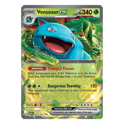 Pokémon TCG: Venusaur ex 003/165 Double Rare (Scarlet & Violet 151) – NM