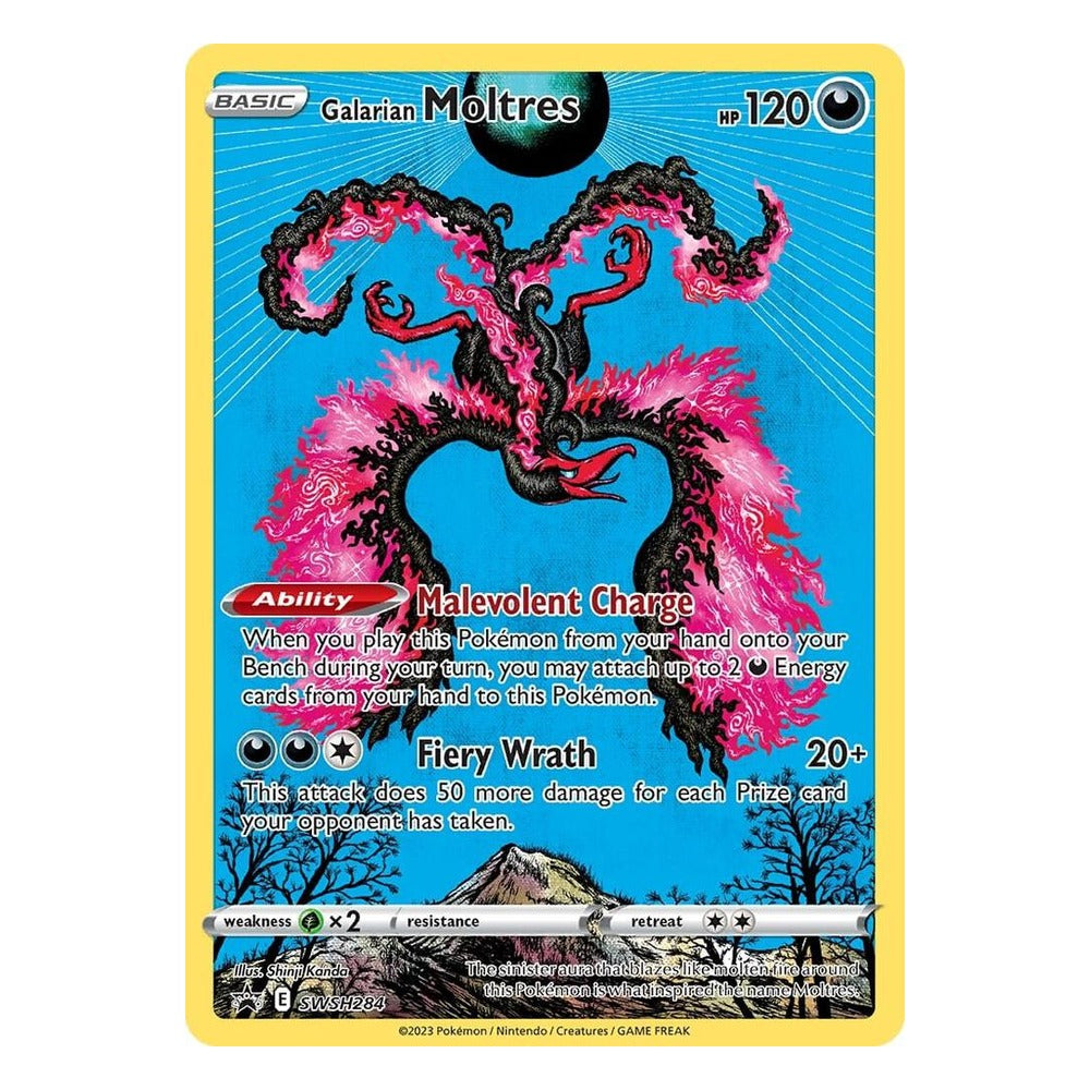 Pokémon TCG: Galarian Moltres SWSH284 Promo (Sword & Shield Black Star Promos) — NM