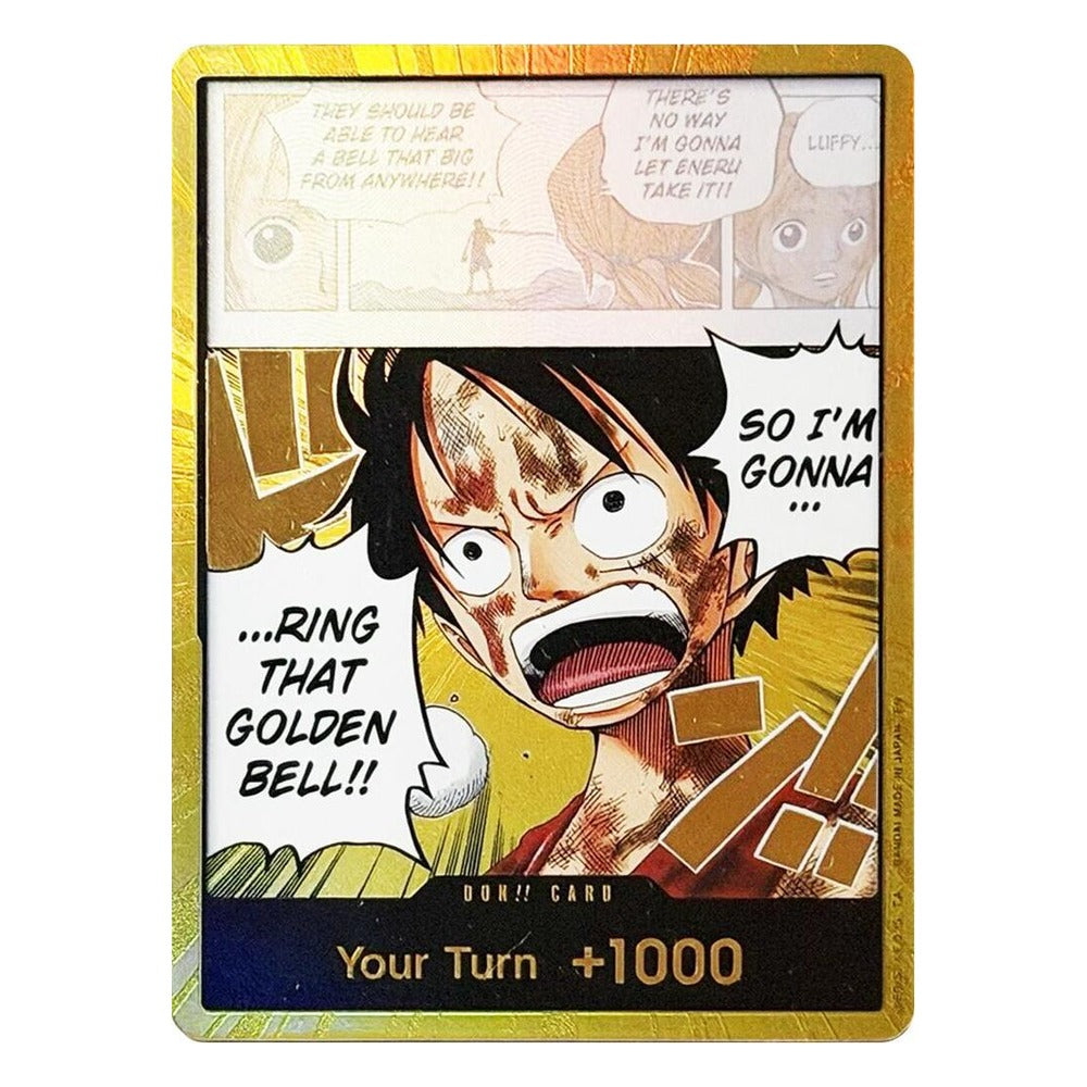 One Piece Card Game: DON!! Card (Luffy) Gold DON!! (Adventure on Kami's Island) – NM
