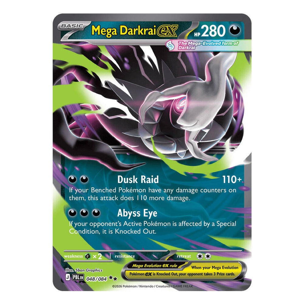 Pokémon TCG: Mega Darkrai ex 048/084 Double Rare (Pitch Black) – NM