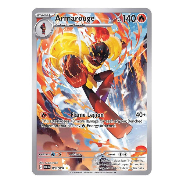 Pokémon TCG: Armarouge 086/084 Illustration Rare (Pitch Black) – NM