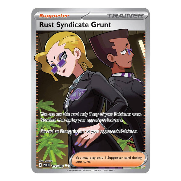 Pokémon TCG: Rust Syndicate Grunt 112/084 Ultra Rare (Pitch Black) – NM
