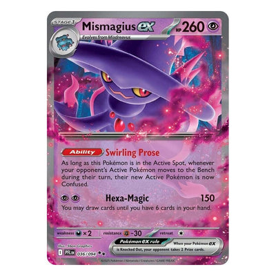 Pokémon TCG: Mismagius ex 036/094 Double Rare (Phantasmal Flames) – NM