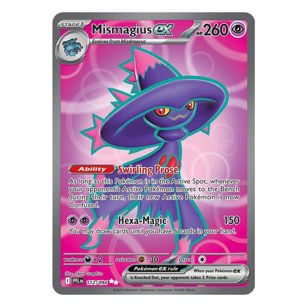 Pokémon TCG: Mismagius ex 112/094 Ultra Rare (Phantasmal Flames) – NM