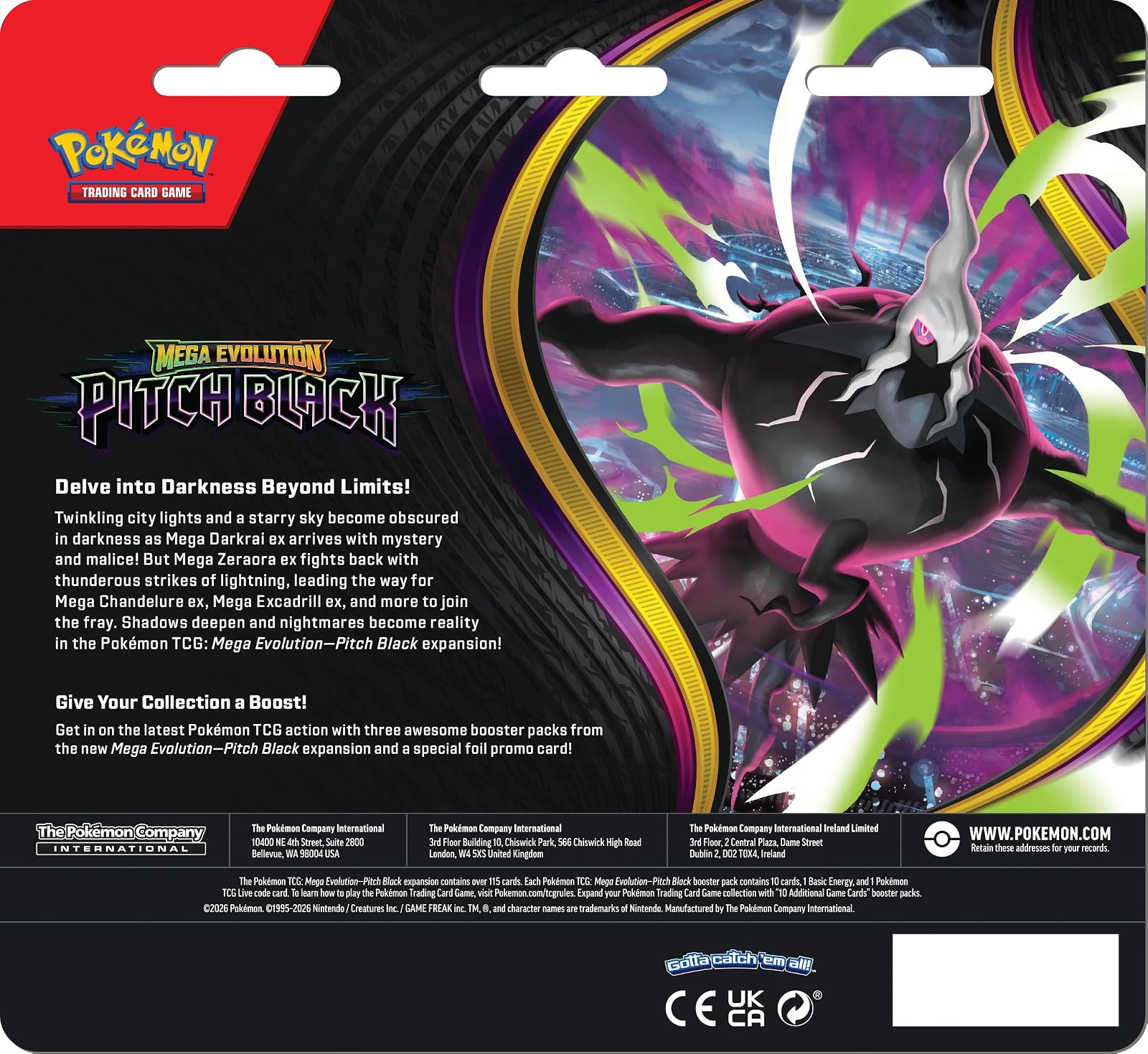Pokémon TCG: Pitch Black Blister Pack