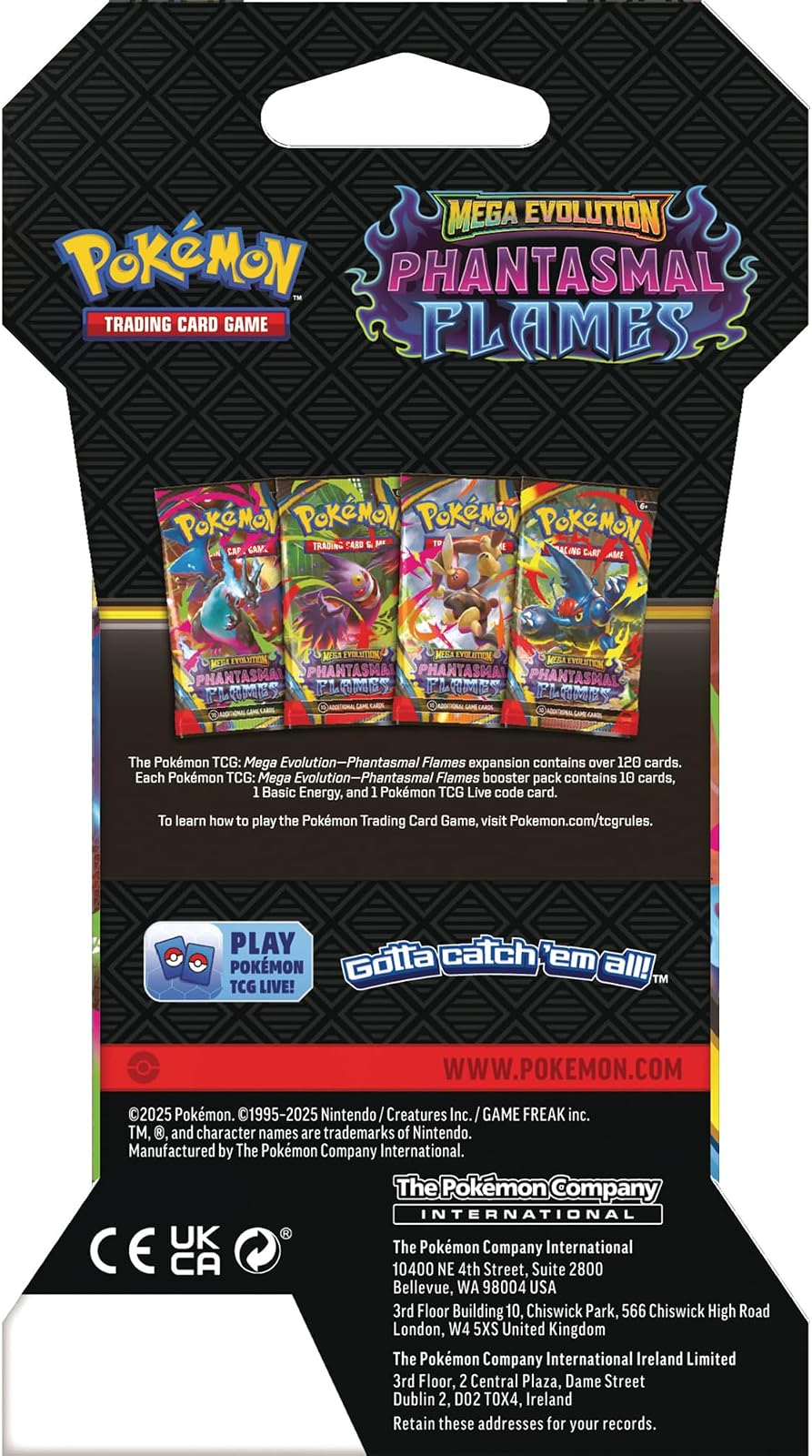 Pokémon TCG: Phantasmal Flames Blister Pack
