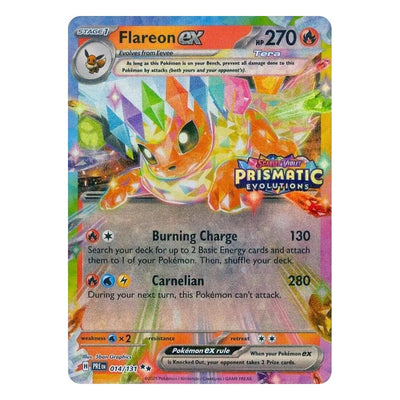 Pokémon TCG: Flareon ex 014/131 Promo (Prismatic Evolutions Stamped Promo) – NM