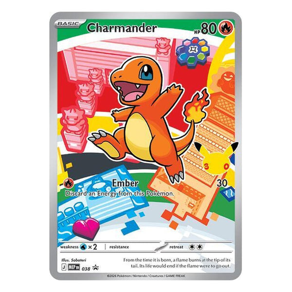 Pokémon TCG: Charmander MEP 038 Promo (First Partner Illustration Collection) — PSA 10