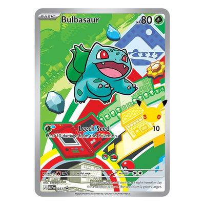 Pokémon TCG: Bulbasaur MEP 037 Promo (First Partner Illustration Collection) — PSA 10