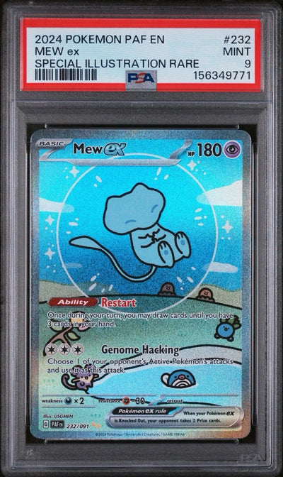 Pokémon TCG: Mew ex 232/091 SIR (Paldean Fates) — PSA 9