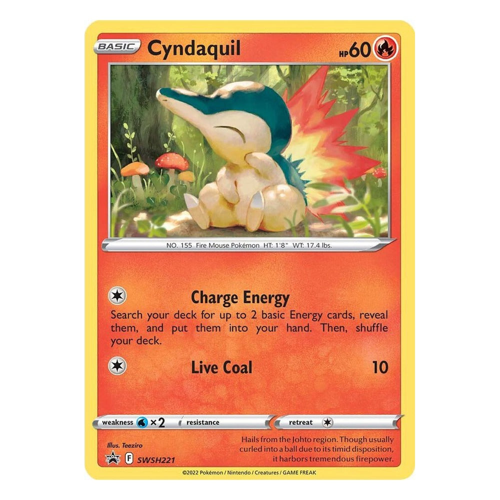 Pokémon TCG: Cyndaquil SWSH221 Promo (Sword & Shield Black Star Promos) – NM