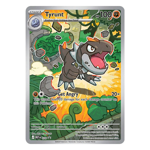 Pokémon TCG: Tyrunt MEP 070 Promo (Mega Evolution Black Star Promos) — NM