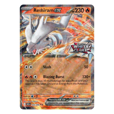 Pokémon TCG: Reshiram ex 020/086 Promo (White Flare Stamped Promo) – NM